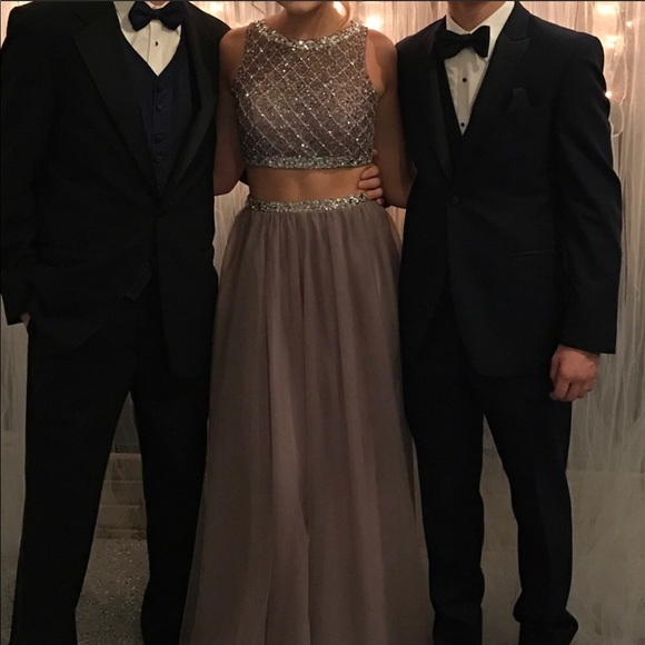 Light purple 2-piece prom dress - Picture 5 of 7